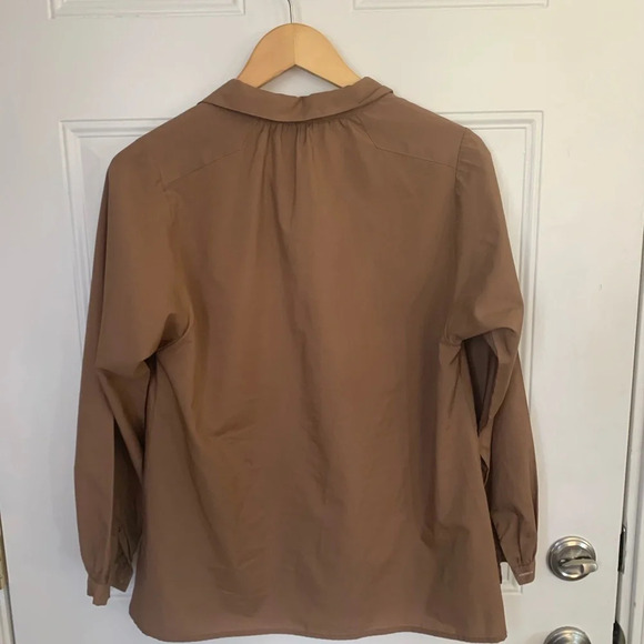 Vintage Brown Soft Blouse - Picture 2 of 3